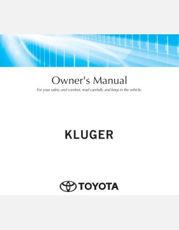 toyota kluger hybrid 2022-2023 owners manual